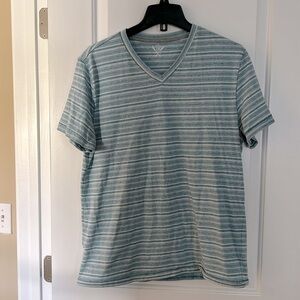 Flag and Anthem Men’s blue and white, short sleeve tee